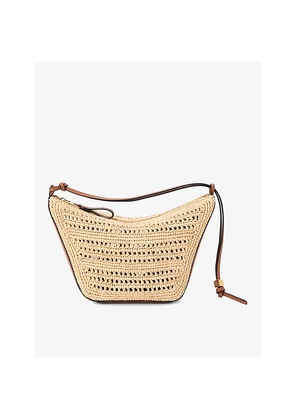 Womens Loewe x Paula's Ibiza Hammock Hobo Mini Raffia Cross-Body Bag