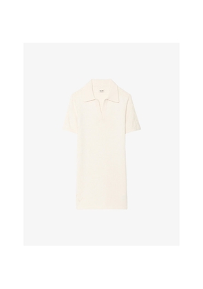 Womens Zadig&Voltaire Lulu Polo-Collar Knitted Mini Dress