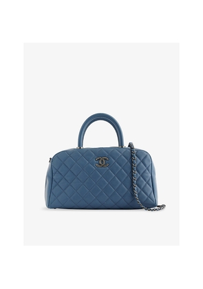 Womens Reselfridges Pre-Loved Chanel Coco Handle Leather Bowling Bag