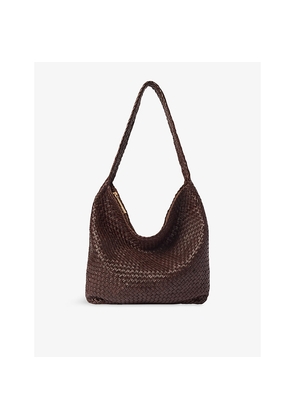 Womens Whistles Woven Leather Tote Bag