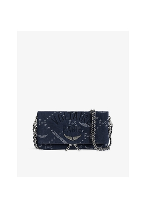 Womens Zadig&Voltaire Rock Denim Clutch Bag