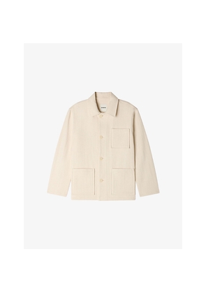 Mens Sandro Side-Pocket Cotton Worker Jacket