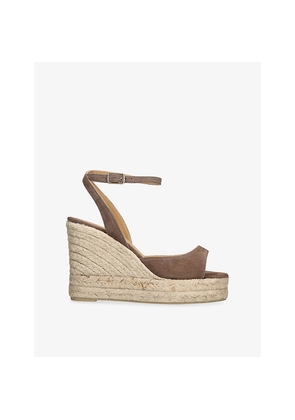 Womens Castaner Brook Suede Wedge Sandals