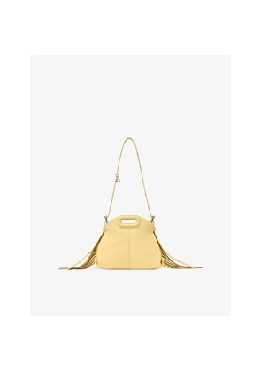 Womens Maje Mini M Mini Crackled Leather Bag