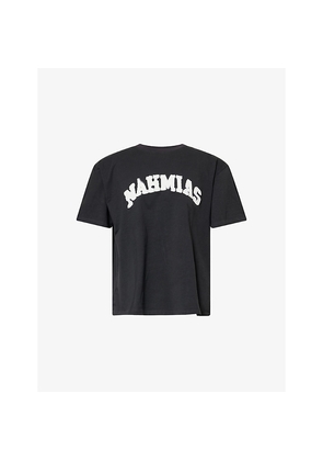 Mens Nahmias Arch Logo-Print Cotton-Jersey T-Shirt
