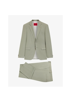 Mens Hugo Notch-Lapel Extra Slim-Fit Wool-Blend Suit