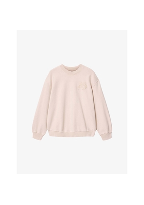 Mens Allsaints Insignia Logo-Embroidered Cotton Sweatshirt