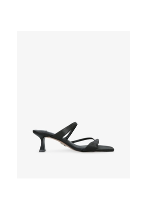 Womens Steve Madden Ajay Heeled Leather Sandals