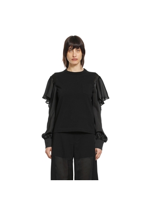 Satin x Cotton Jersey T-Shirt