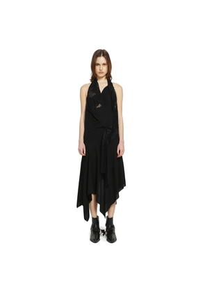 Asymmetric Lace Slip Dress