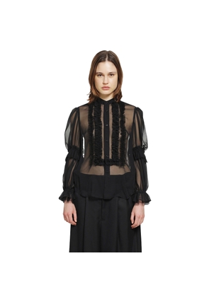 Ruffled Tulle Shirt
