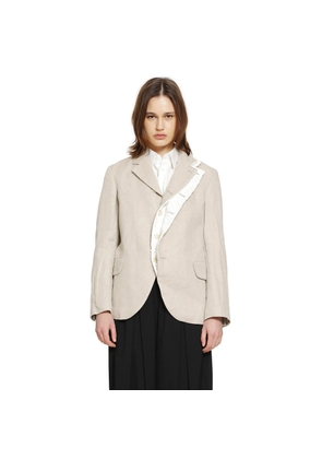 Deconstructed Linen Blazer
