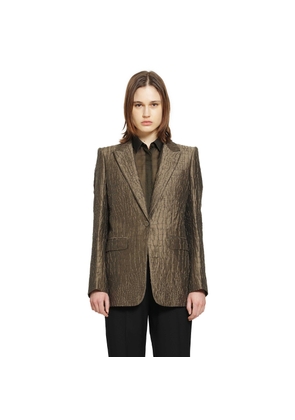Crock Jacquard Satin Blazer