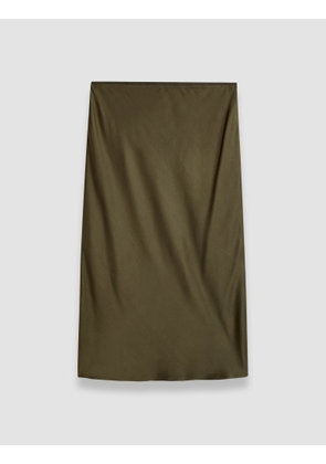 Isaak Silk Satin Skirt - 36
