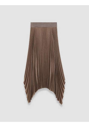 Pleated Flannel Ade Skirt - Shorter / 44