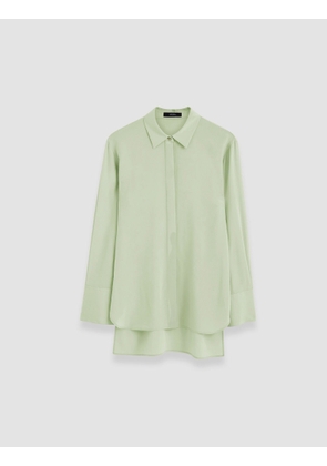 Bold Crepe de Soie Silk Blouse - 38