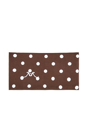 Rowen Rose Headband in Brown Polka Dots - Brown. Size all.