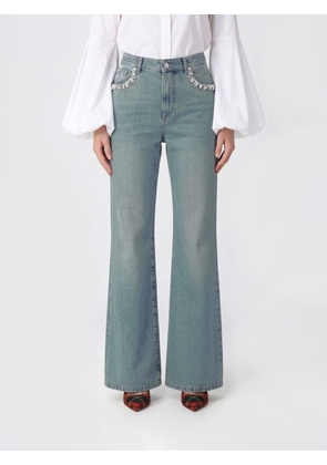 Jeans MCQUEEN Woman color Blue