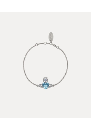 Vivienne Westwood Ariella Bracelet Platinum-aquamarine-cz-light-sapphire-black Platinum-aquamarine-cz-light-sapphire-black Women