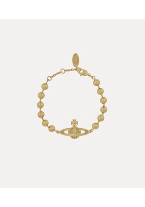 Vivienne Westwood Thames Mini Bas Relief Bracelet Goldlight-colorado-topaz-crystal Brass Women