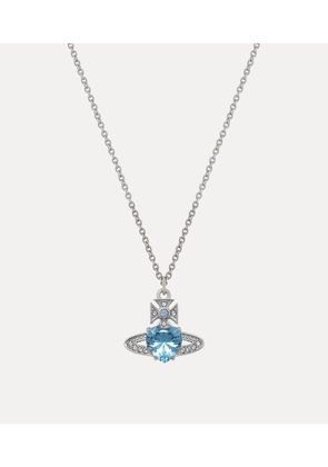 Vivienne Westwood Ariella Pendant Necklace Platinum-aquamarine-cz-light-sapphire-black Platinum-aquamarine-cz-light-sapphire-black Women
