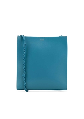 Jil Sander Turquoise Leather Medium Tangle Crossbody Bag