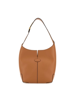 Tods Orange Leather Bucket Bag
