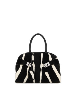 Ferragamo Printed Calf Hair Small Hug Handbag