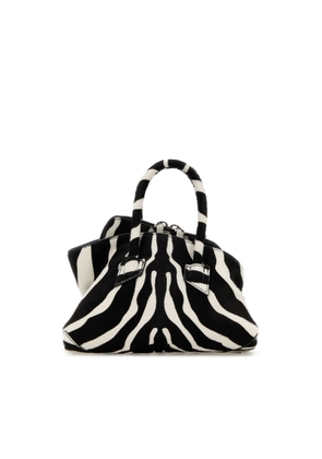The Attico Printed Calf Hair Mini La Passeggiata Handbag