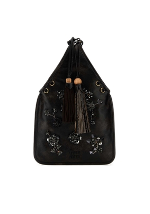 Miu Miu Black Nappa Leather Handbag