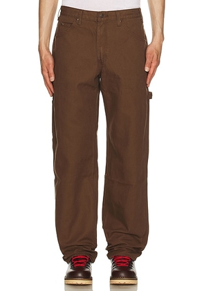 Dickies Relaxed Fit Duck Jeans in Rinsed Timber - Brown. Size 30 (also in ).
