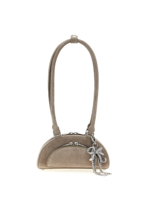 Self-Portrait Suede Mini With Charm Shoulder Bag