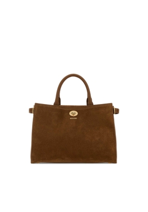 Burberry Brown Suede Small Cotswolds Handbag