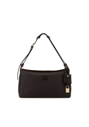 Miu Miu Dark Brown Leather Crossbody Bag