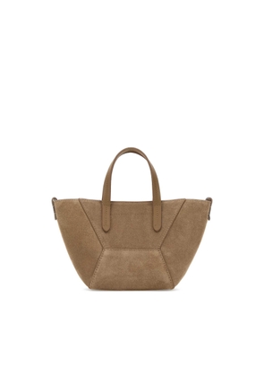 Brunello Cucinelli Biscuit Suede Handbag