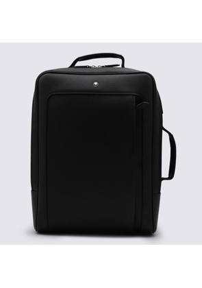 Montblanc Black Leather Backpack