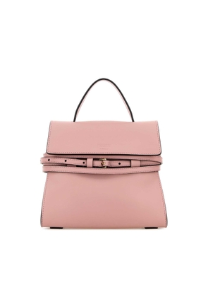 Moschino Pink Nappa Leather Small Tie Me Handbag
