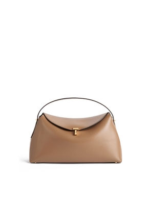 Toteme T-Lock Leather Clutch