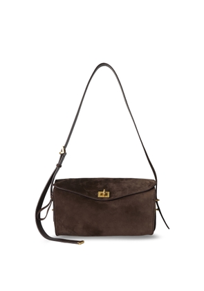 Balenciaga Le 7 Medium Suede Shoulder Bag