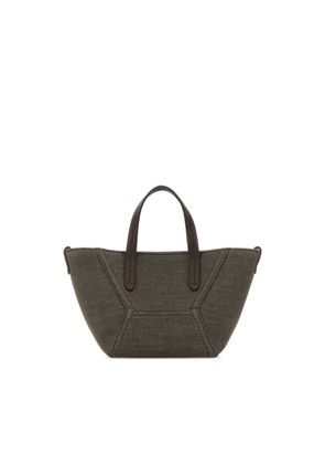 Brunello Cucinelli Olive Green Fabric Handbag