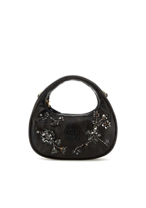 Miu Miu Dark Brown Nappa Leather Handbag