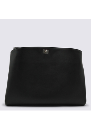 Balenciaga Black Leather Rodeo Medium Messenger Bag