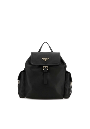 Prada Black Leather Backpack