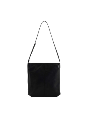 Jil Sander Black Leather Linea Crossbody Bag