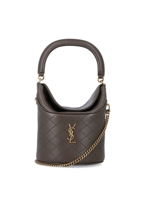Saint Laurent Gaby Quilted Lambskin Bucket Bag