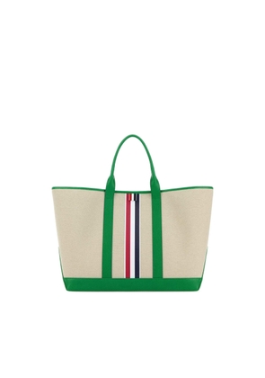Thom Browne Sand Canvas Medium Shopping Bag