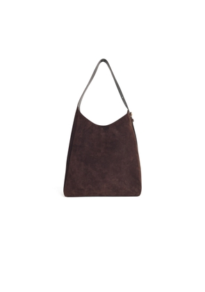 Tory Burch Hobo Romy Dark Brown Suede Bag