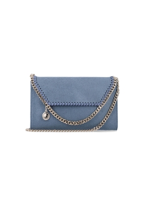 Stella McCartney Blue Falabella Crossbody Wallet