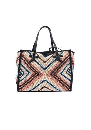 Gianni Chiarini Leather And Fabric Bag