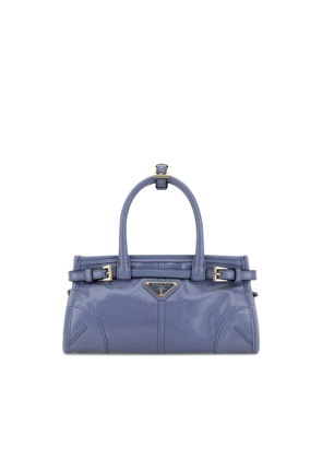Powder Blue Leather Mini Prada Bonnie Handbag